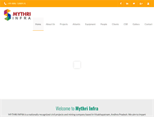 Tablet Screenshot of mythriinfra.com